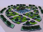 طراحی میدان ورودی شهر بهارستان