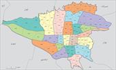 نقشه GIS نواحی شهری تهران